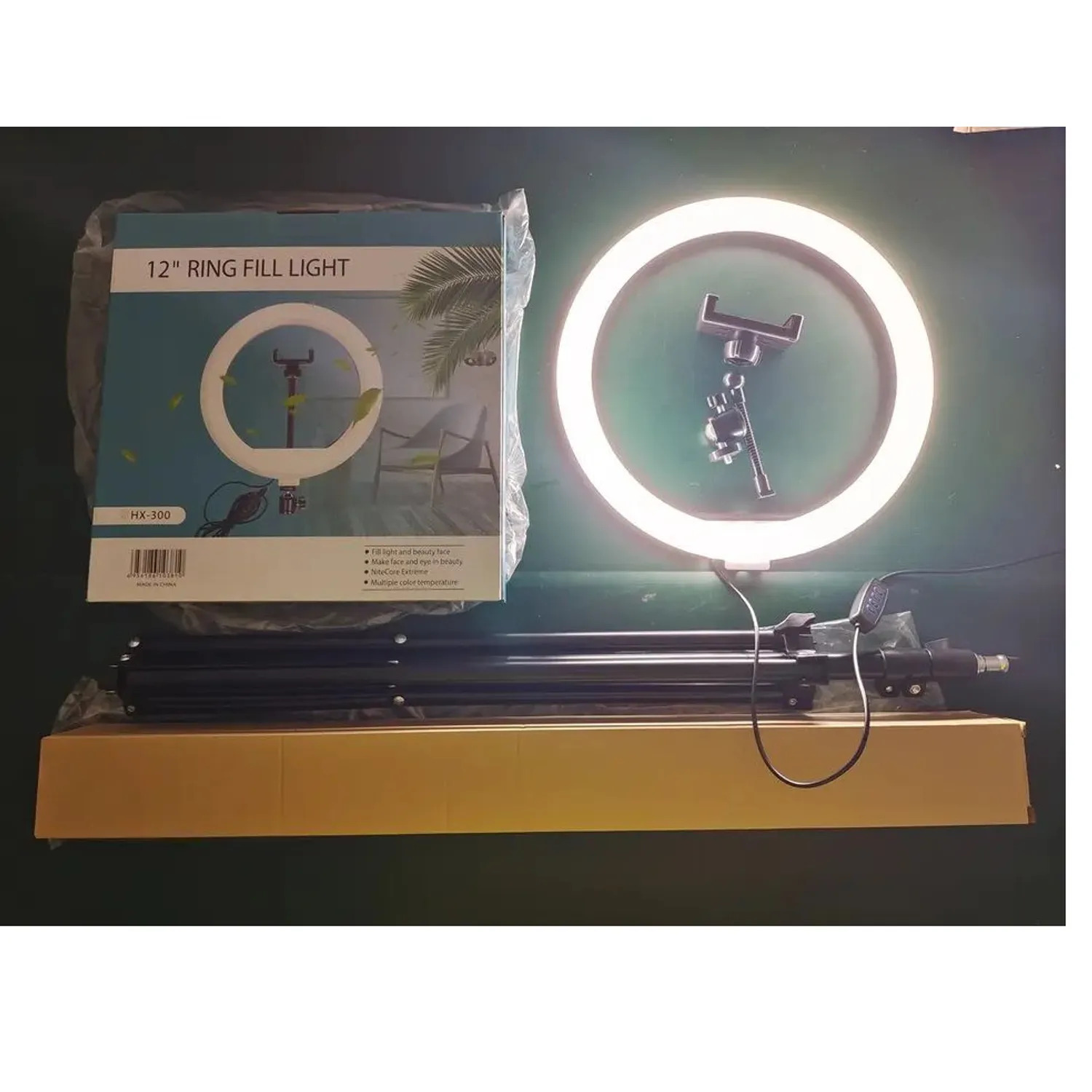 Aro de Luz LED 30cm con Trípode 2.10m + Soporte para Celular - Imagen 4