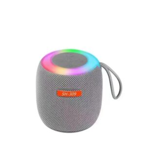 Mini Parlante Portátil SH-309 con luz LED vista lateral