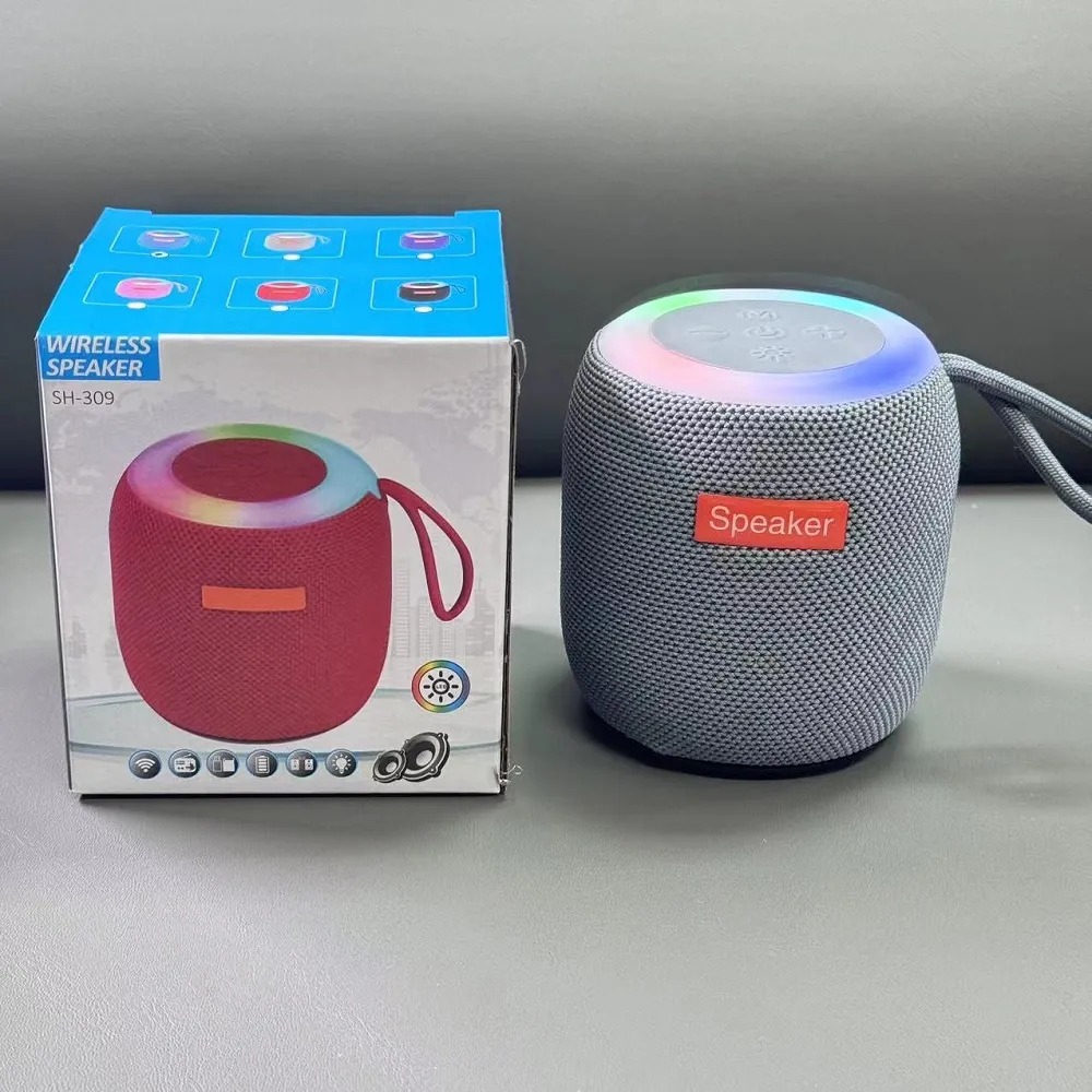 Mini Parlante Portátil SH-309 con luz LED