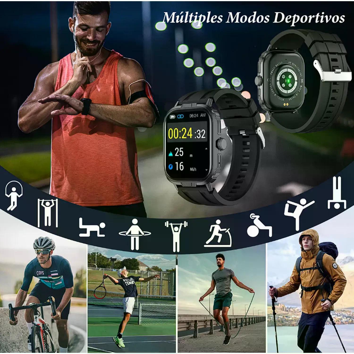 Reloj inteligente M106 para deportes gimnasio natación ciclismo